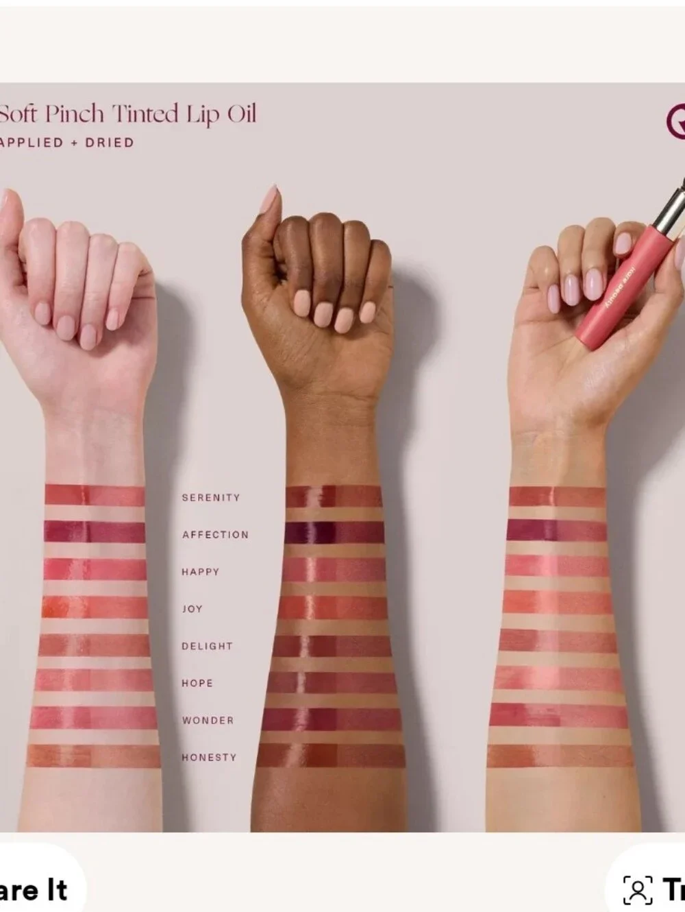 Rare Beauty Soft Pinch Tinted Lip Oil -  Color Happy